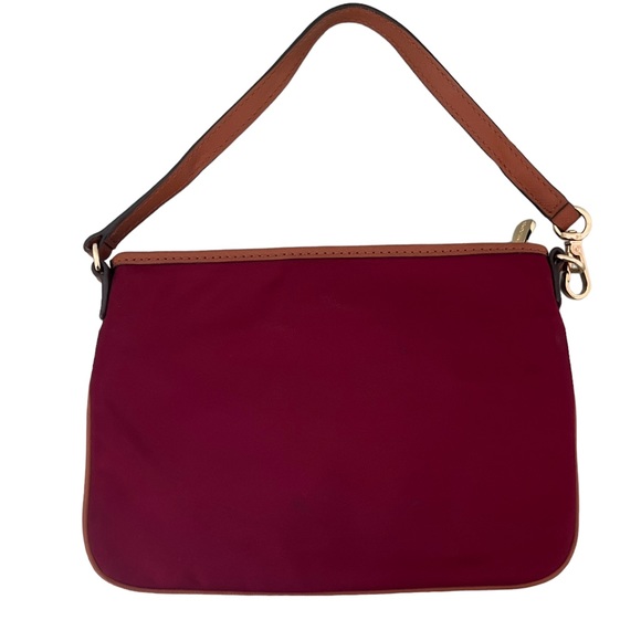 Michael Kors Kampton Maroon Nylon Wristlet - Picture 11 of 17